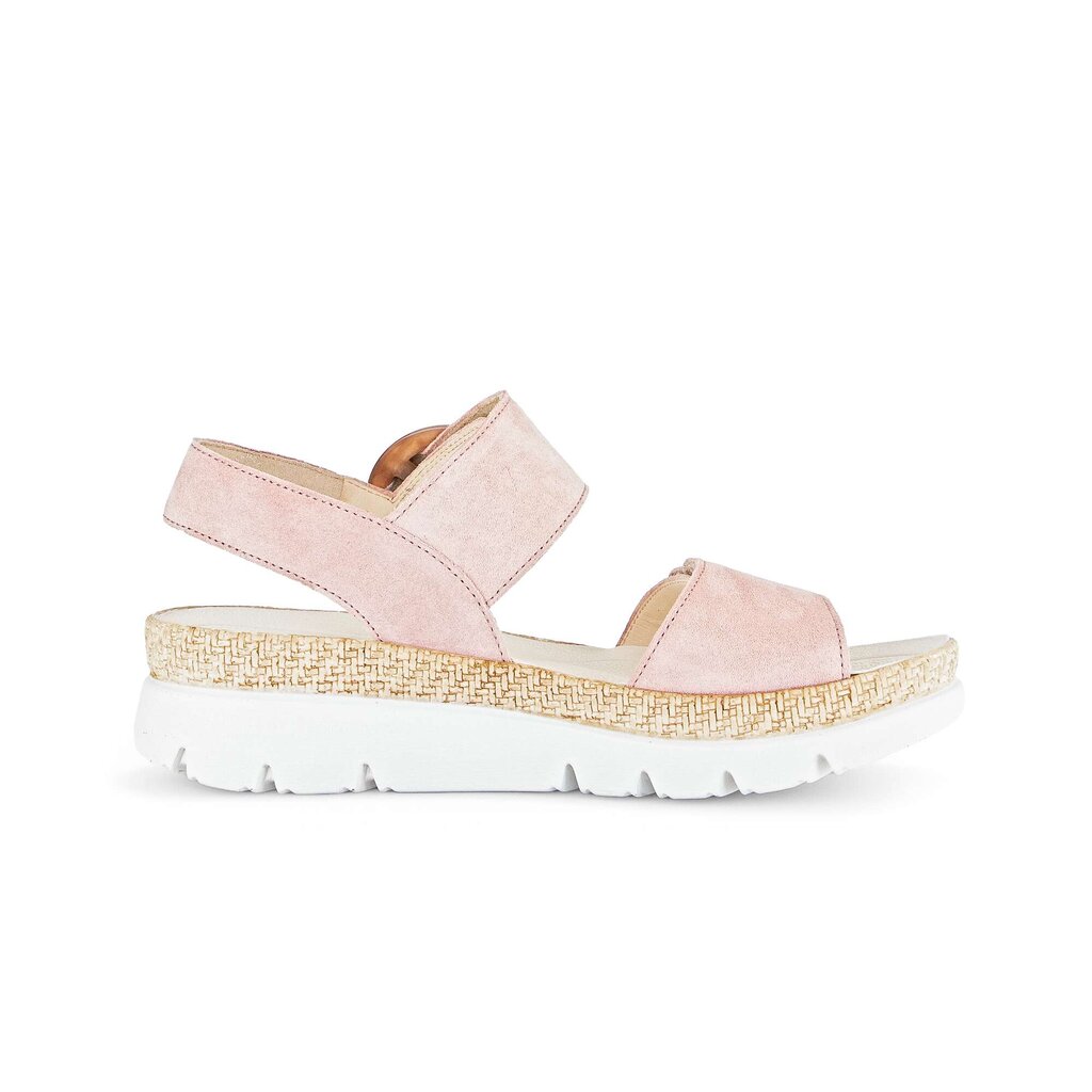 Sandal met riempjes rose