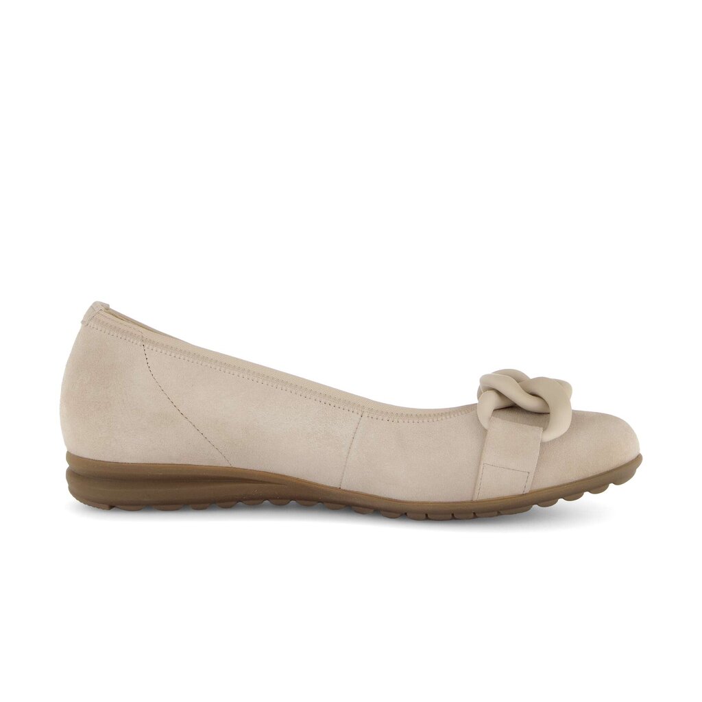 Sportieve ballerina beige