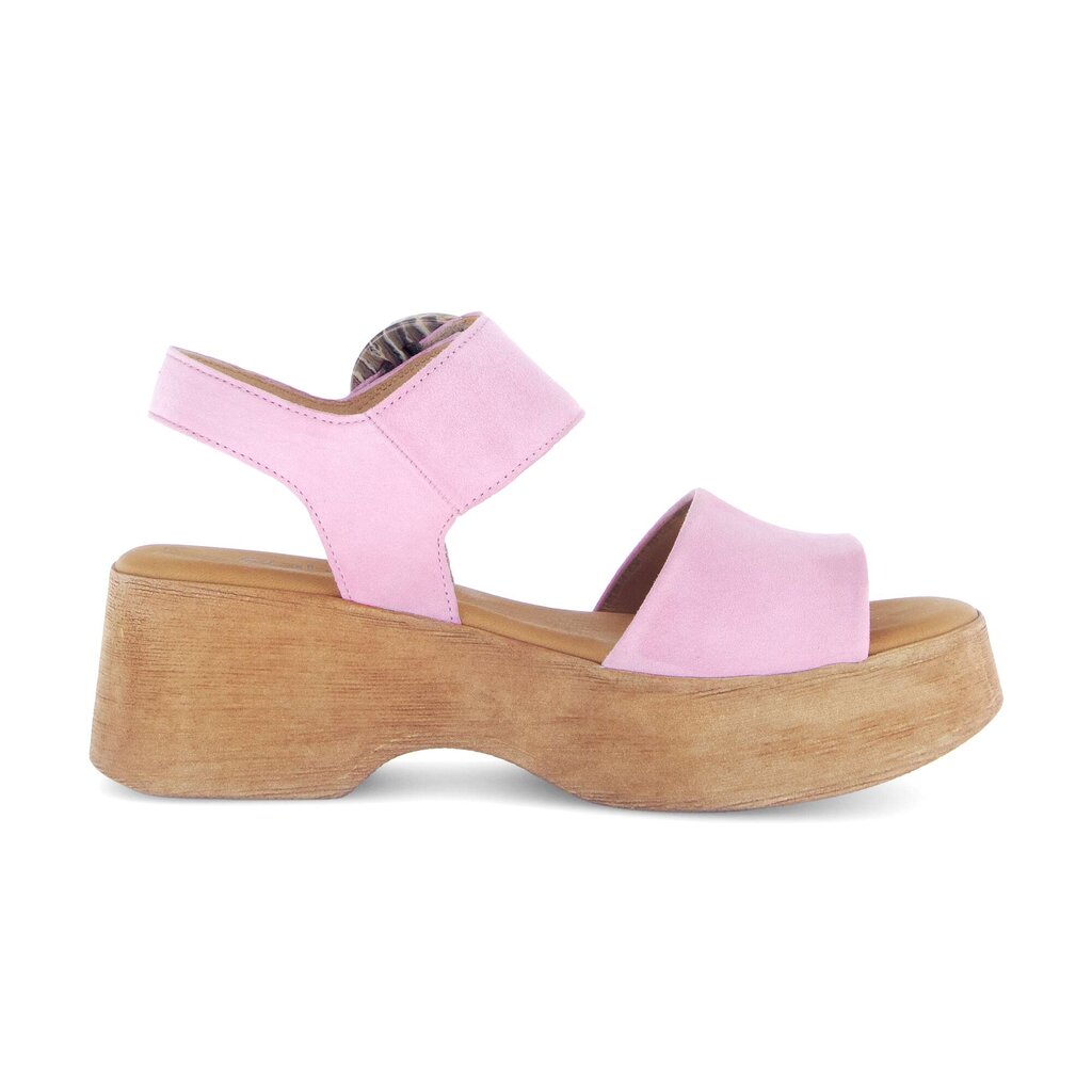 Sandal met riempjes rose