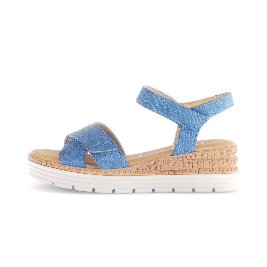 Sandal met riempjes blauw