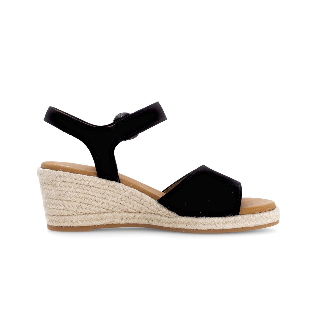 Sandaleno met sleehak zwart