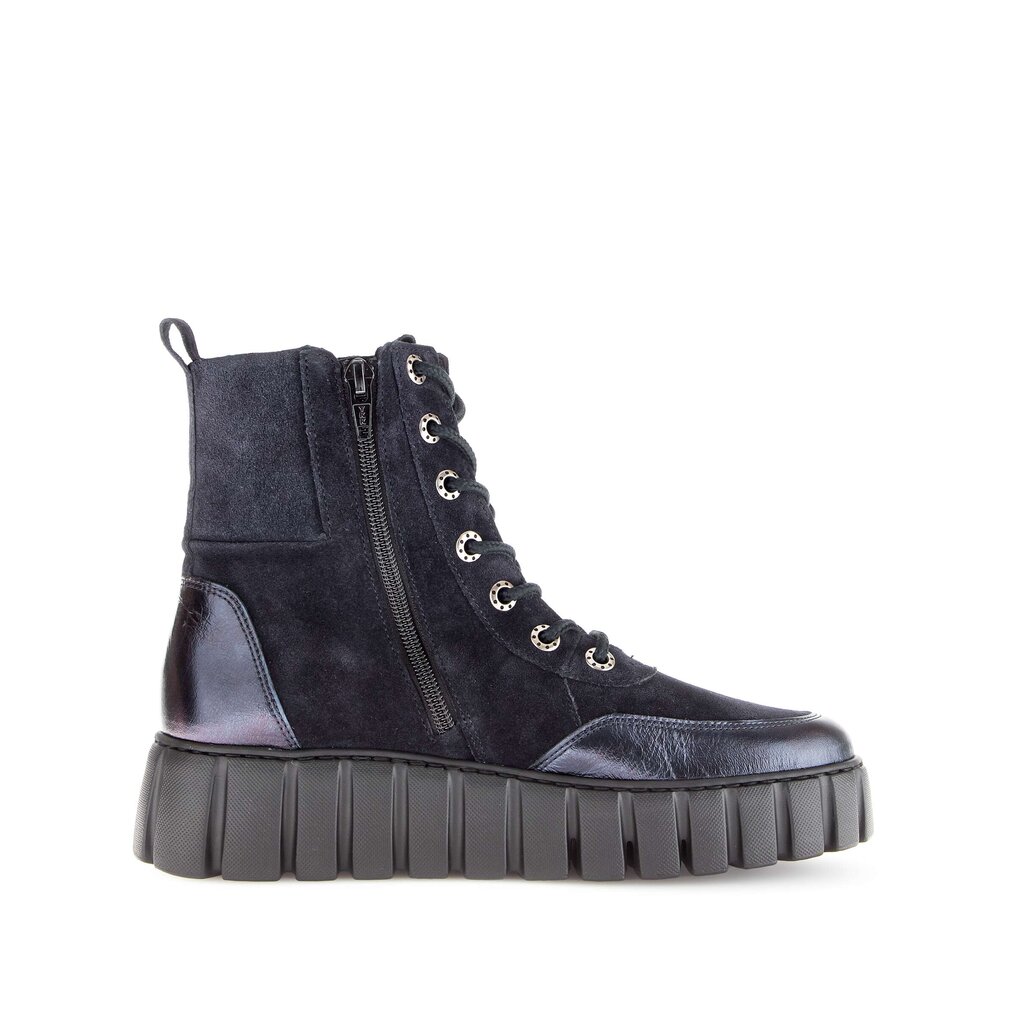 Enkellaarsjes op plateau blauw