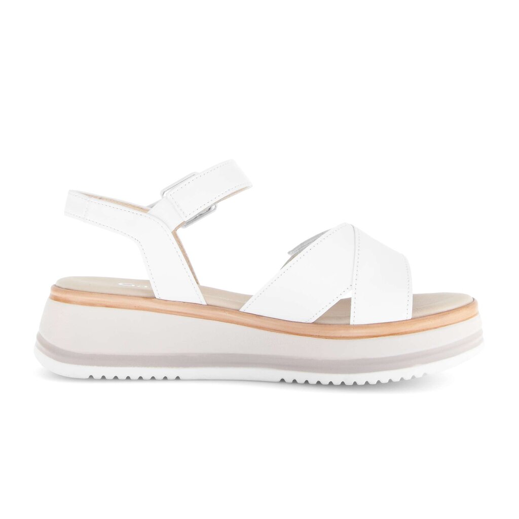 Sandale met plateauzool wit