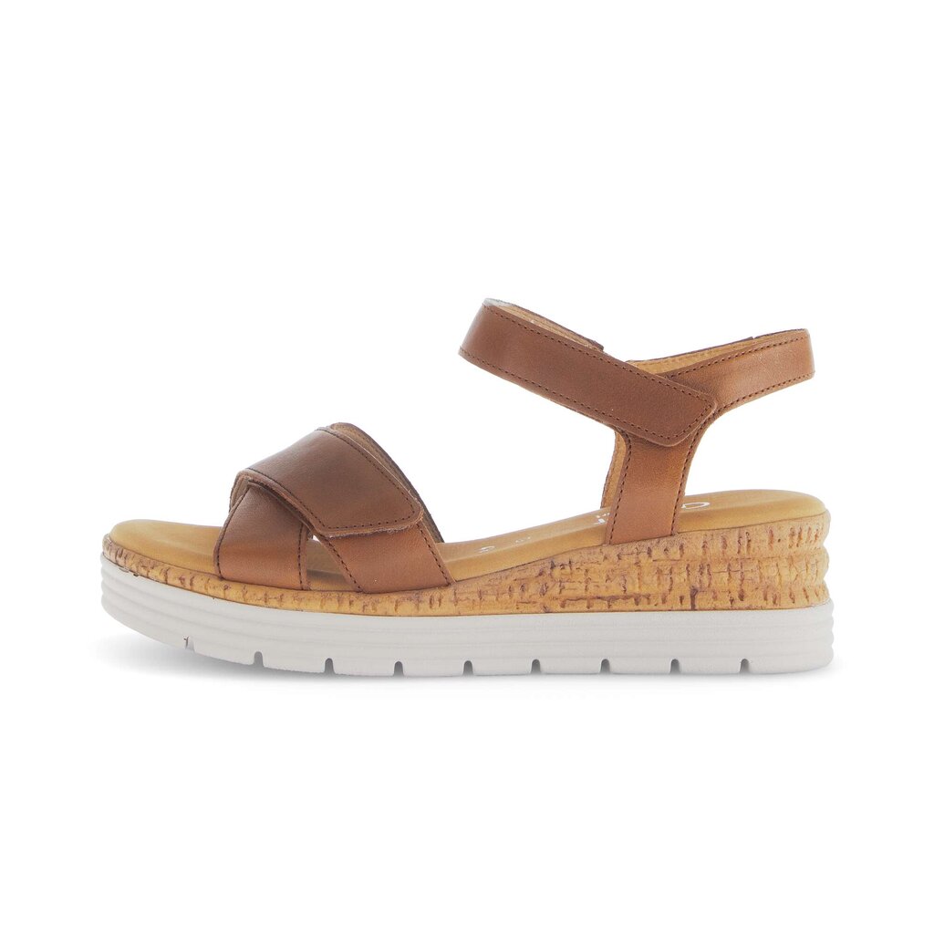 Sandal met riempjes beige