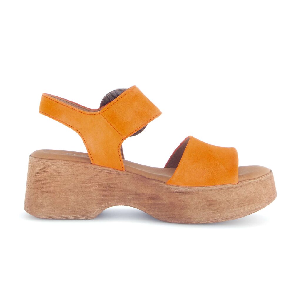 Sandal met riempjes oranje