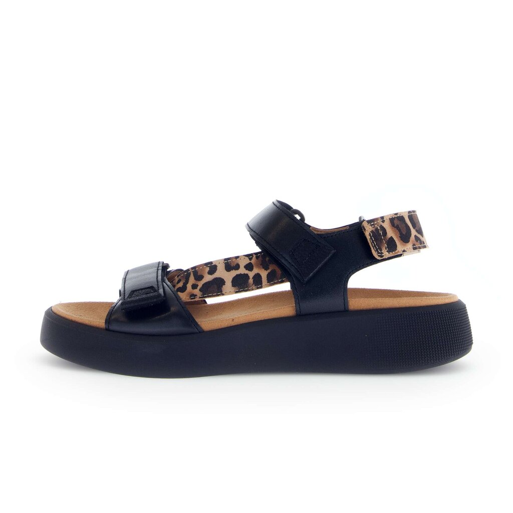 Sandal met riempjes zwart