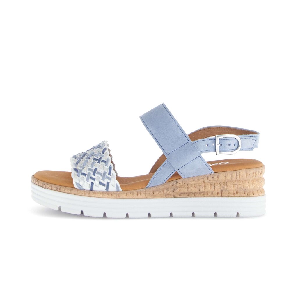 Sandal met riempjes blauw
