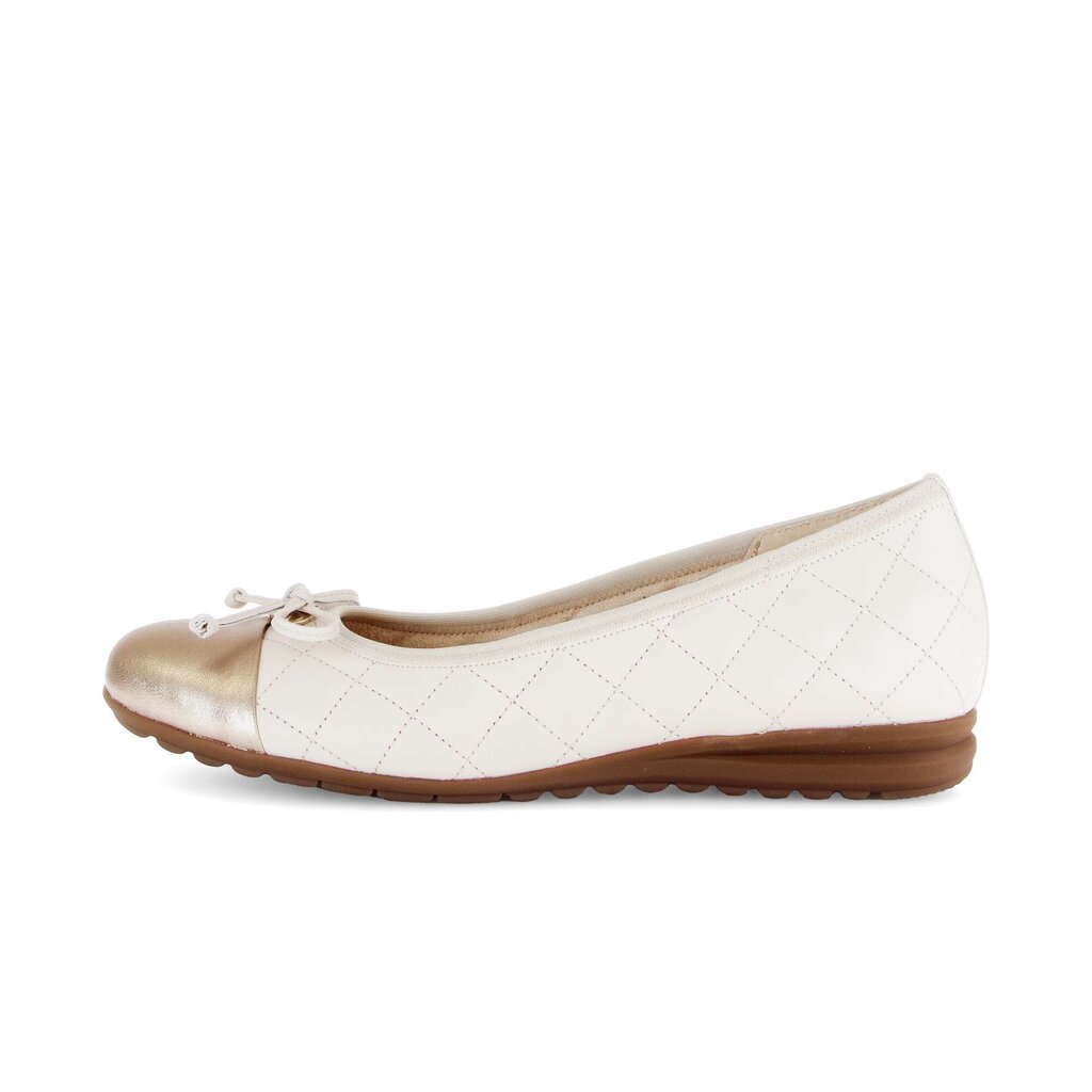 Sportieve ballerina beige