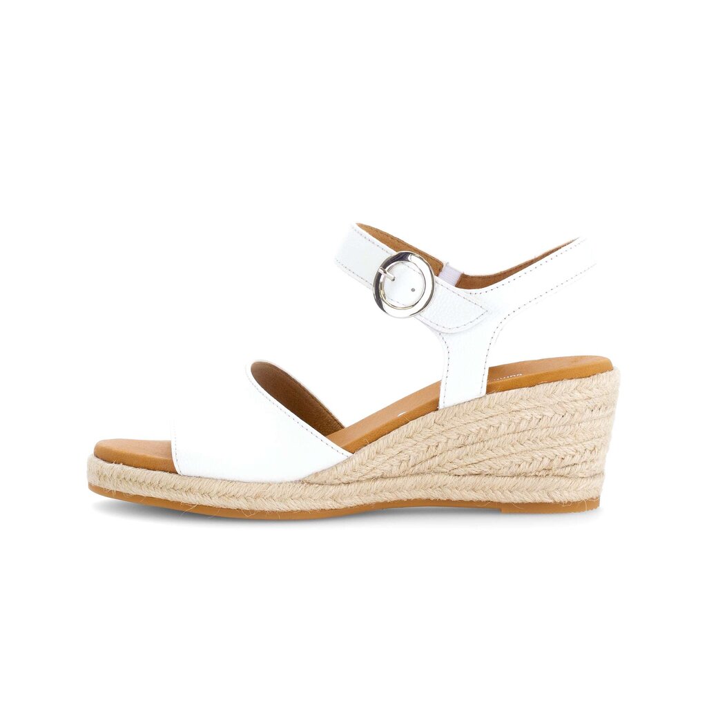 Sandaleno met sleehak wit