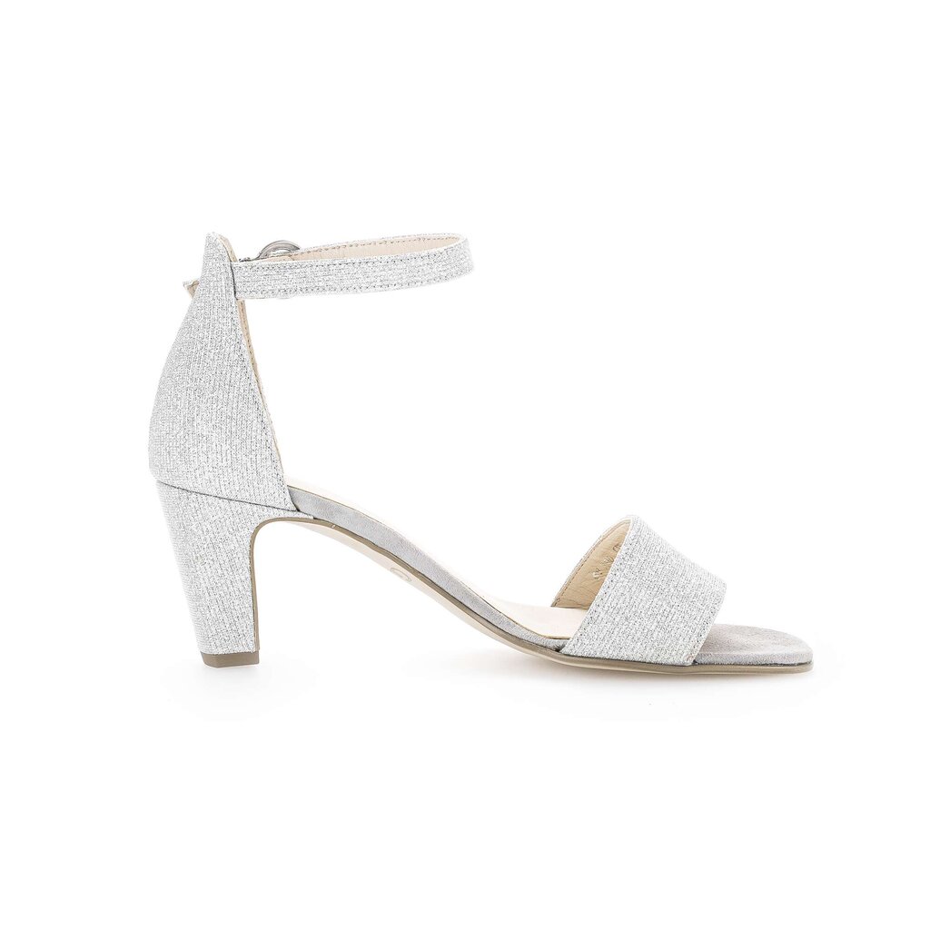 Sandal met riempjes zilver