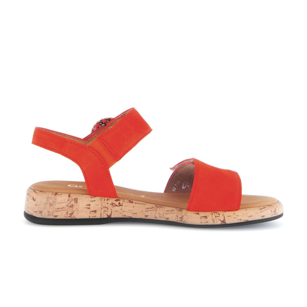 Sandal met riempjes oranje