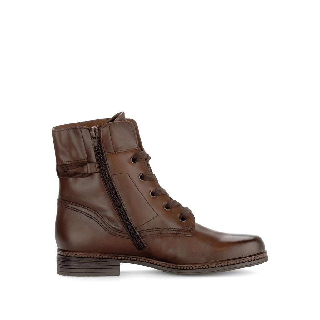 Enkellaarsjes met veter bruin