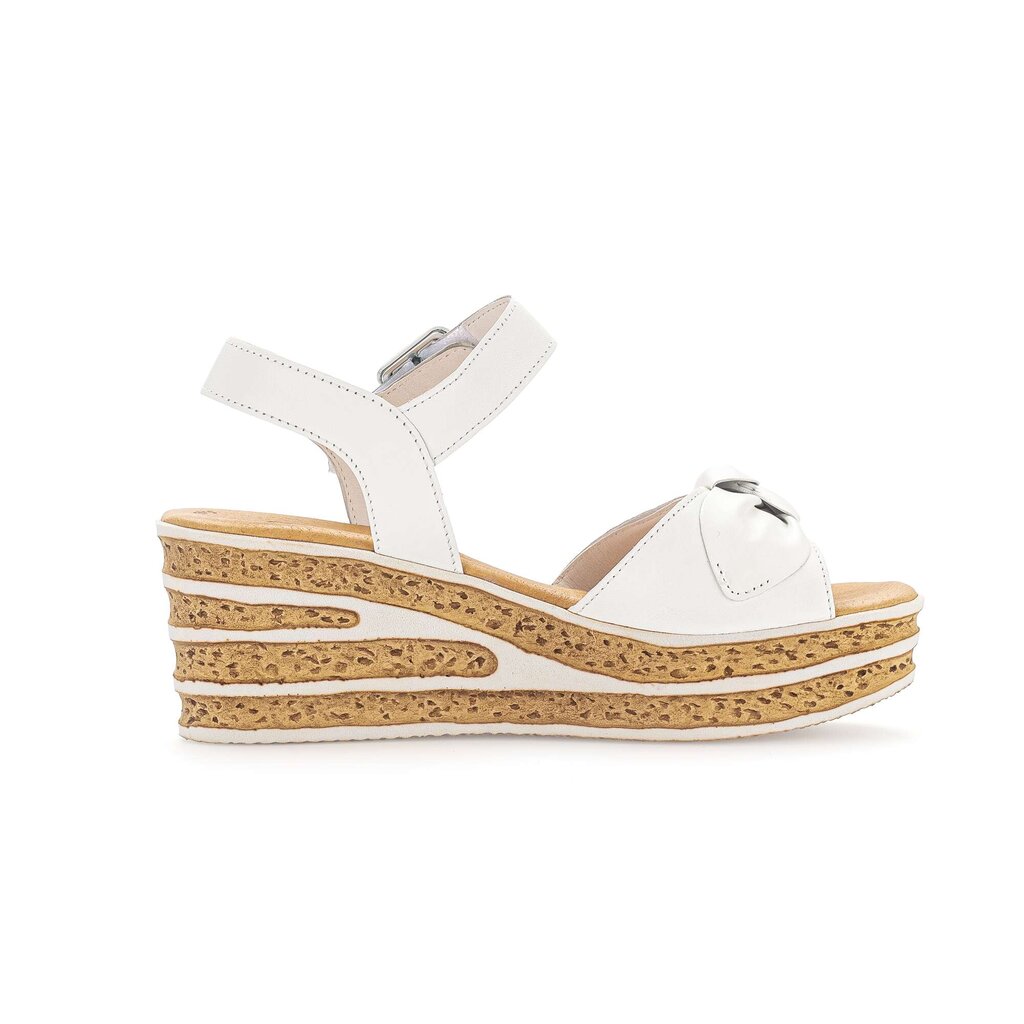 Sandaleno met sleehak wit