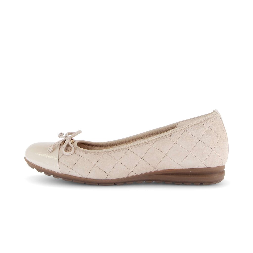 Sportieve ballerina beige