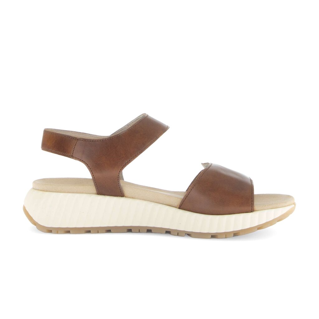 Sandal met riempjes bruin