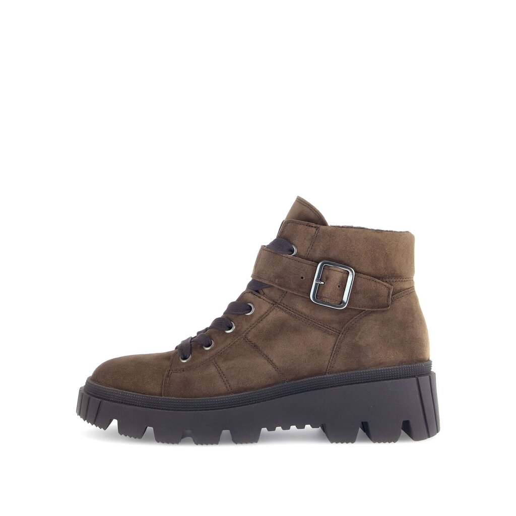 Enkellaarsjes met veter bruin