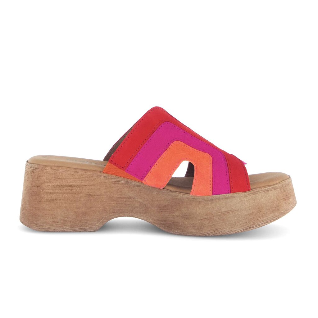 Sandale met plateauzool rood