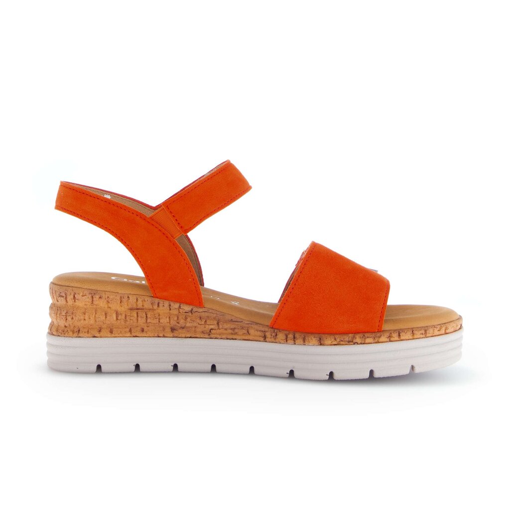 Sandal met riempjes oranje