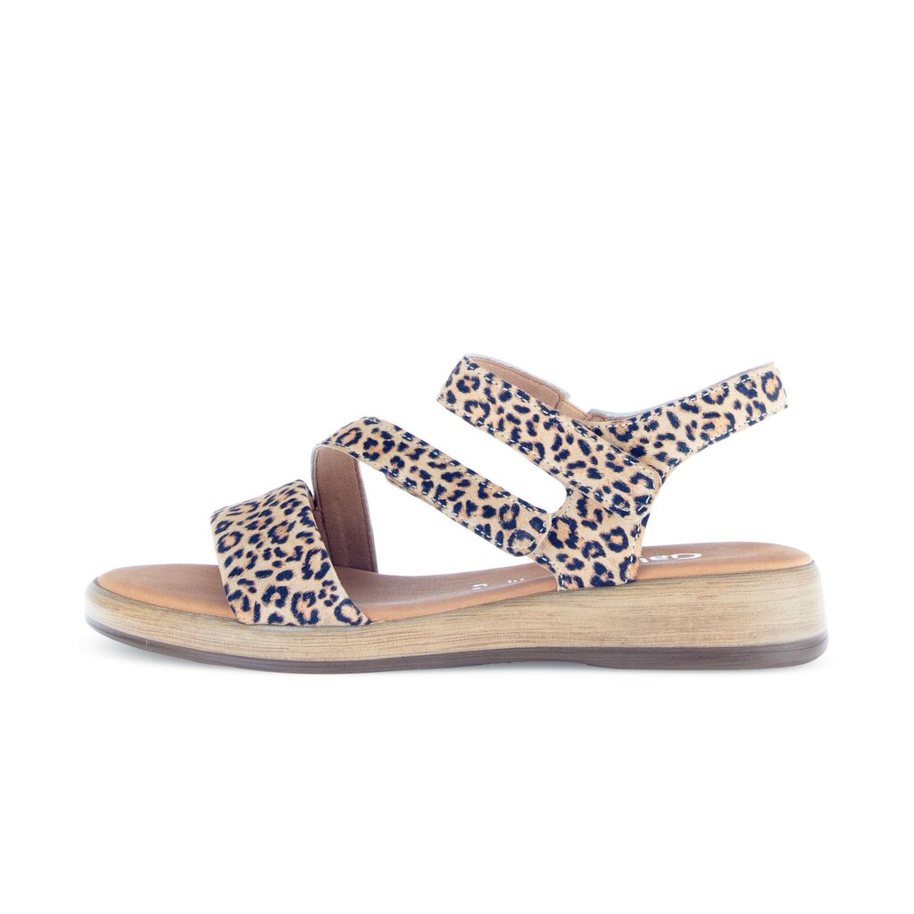 Sandal met riempjes beige