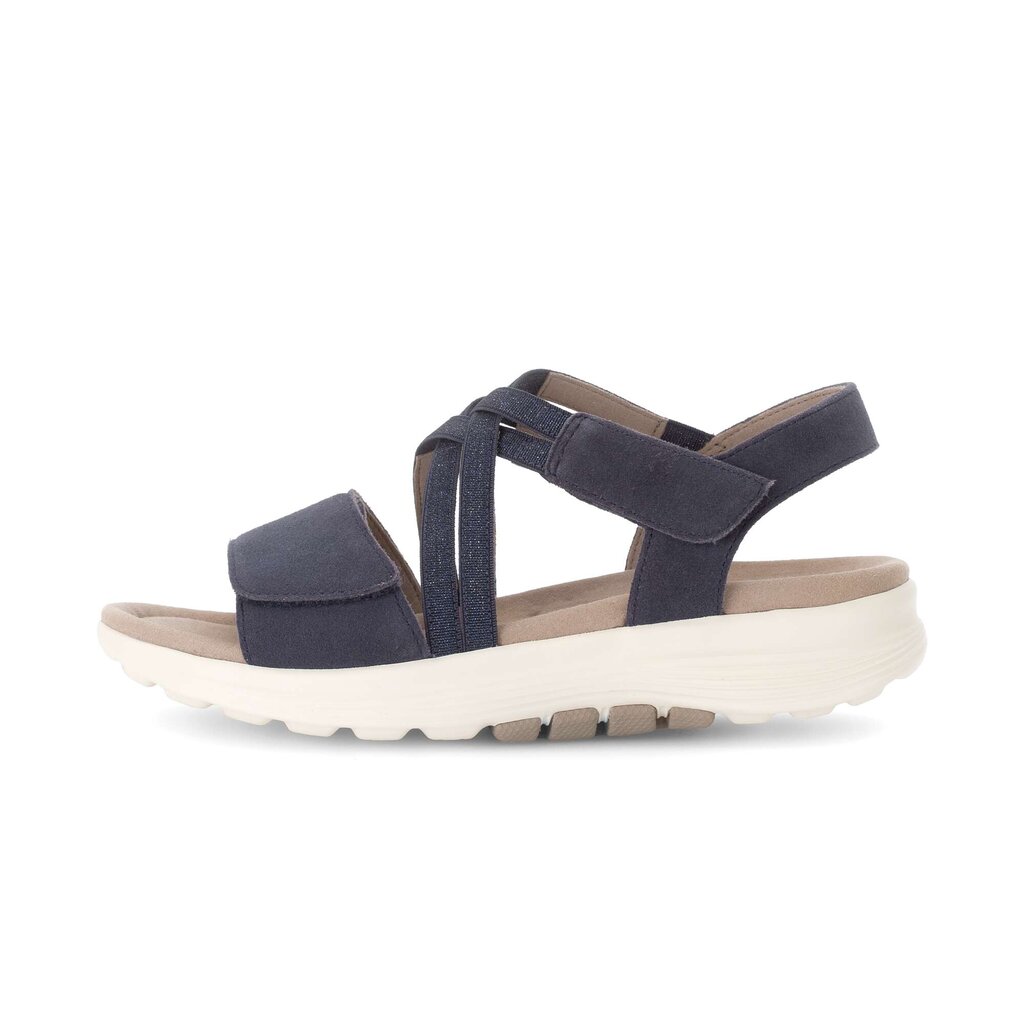 Sandal met riempjes blauw
