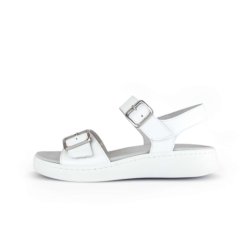 Sandale met plateauzool wit