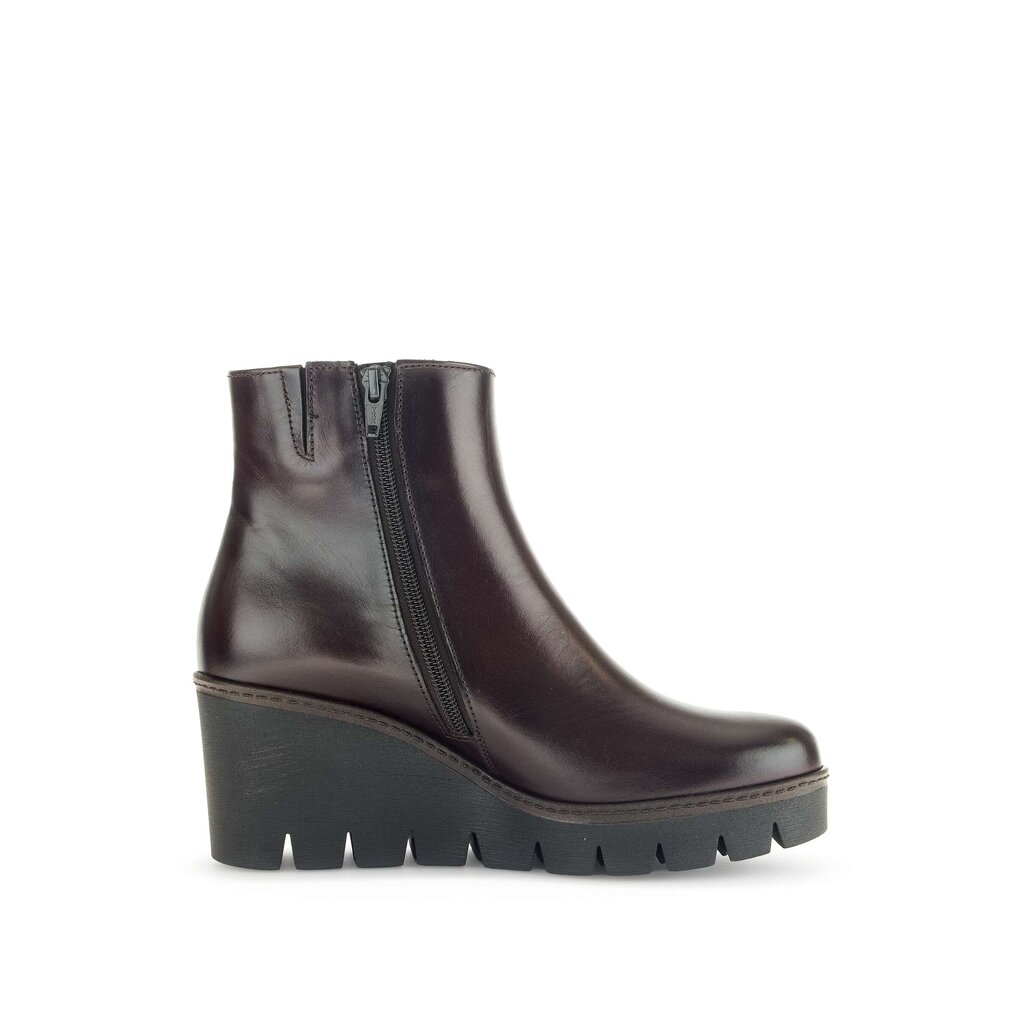 Enkellaarsjes op plateau bruin