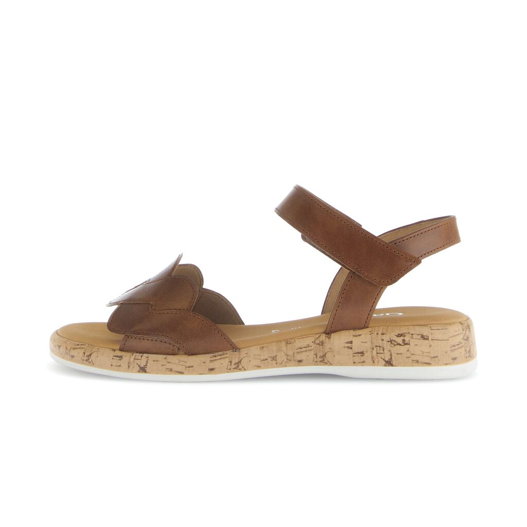 Sandal met riempjes bruin