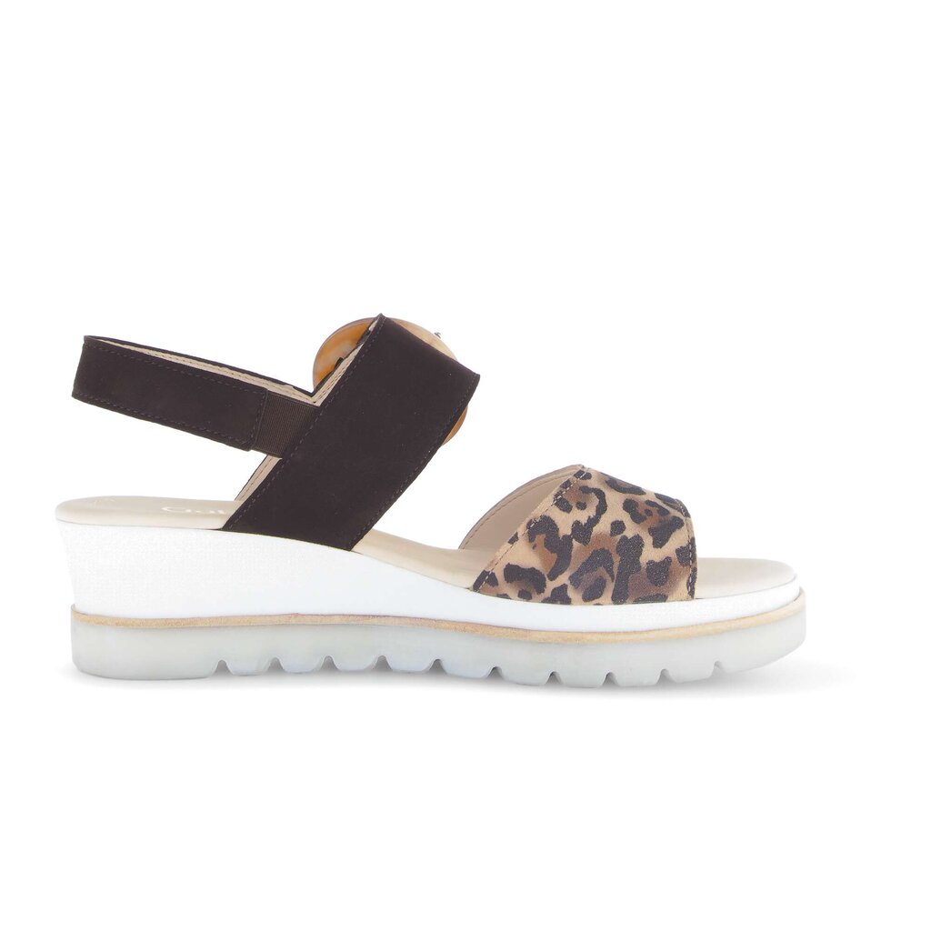 Sandale met plateauzool zwart