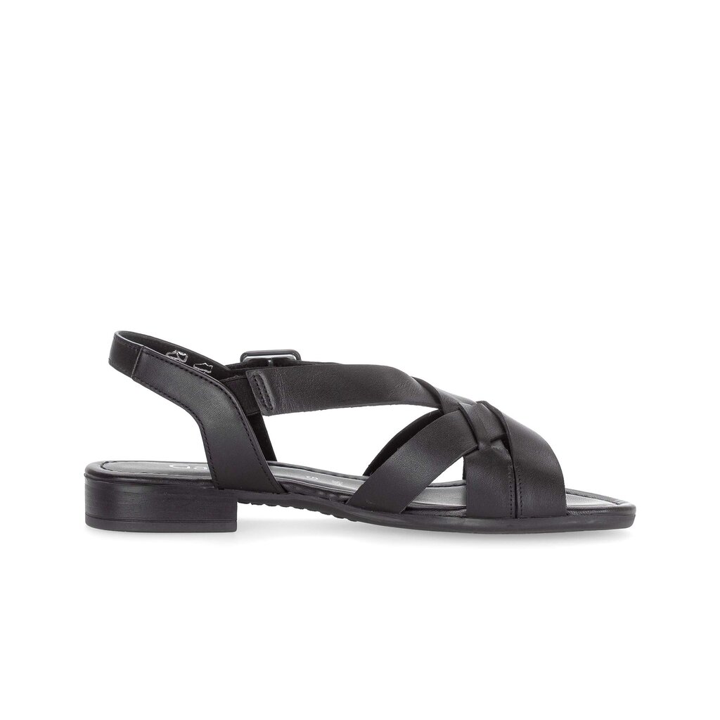 Sandal met riempjes zwart