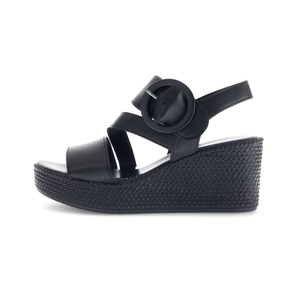 Sandaleno met sleehak zwart