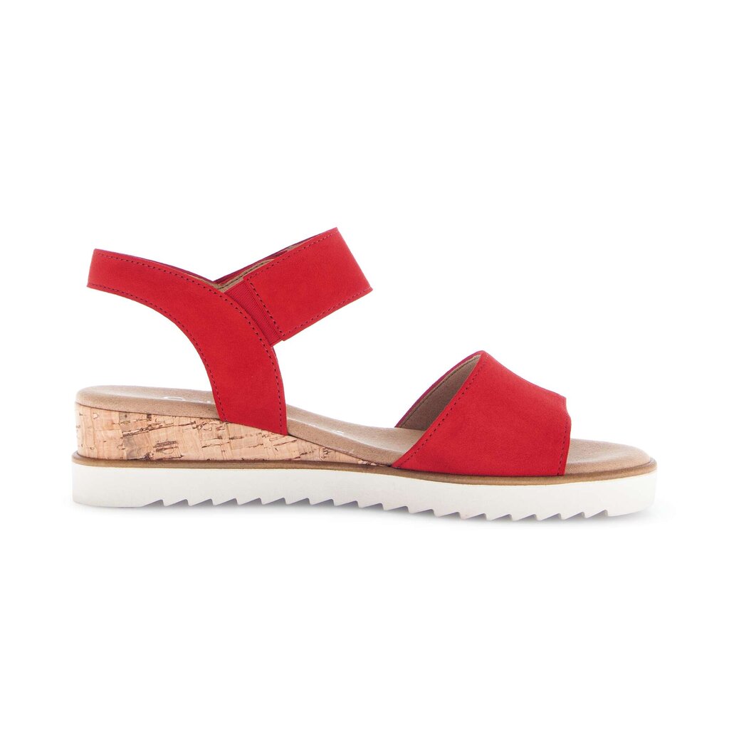 Sandal met riempjes rood