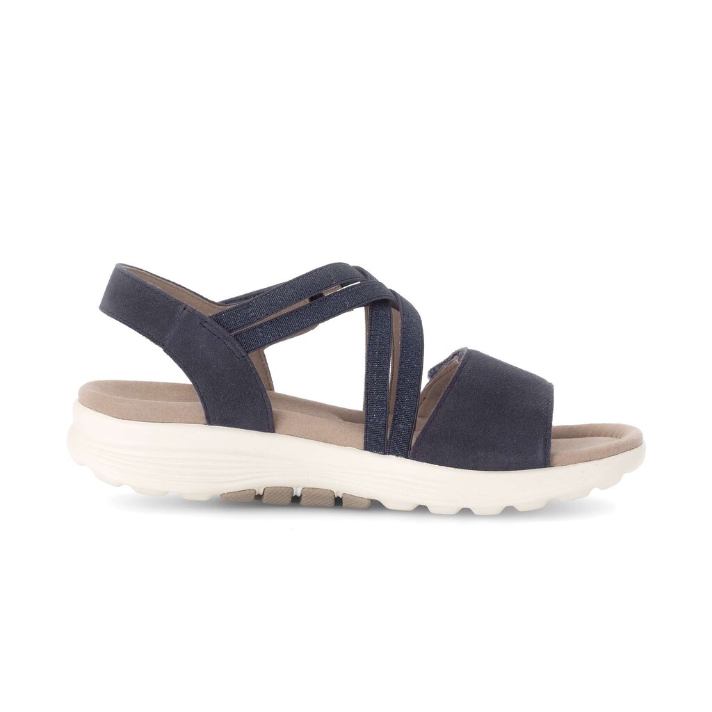 Sandal met riempjes blauw