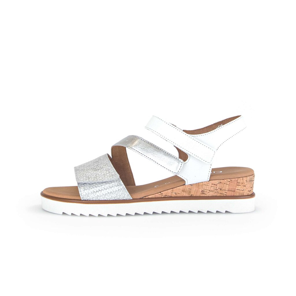 Sandaleno met sleehak wit