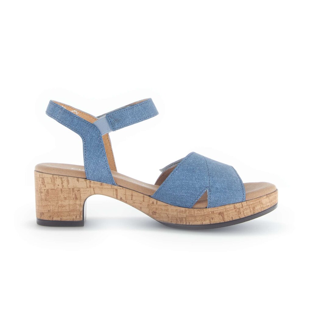 Sandal met riempjes blauw