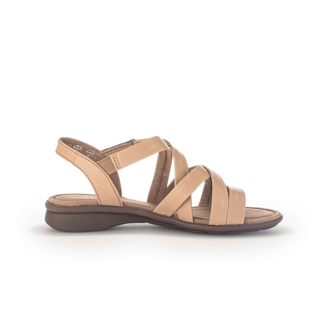 Sandal met riempjes bruin
