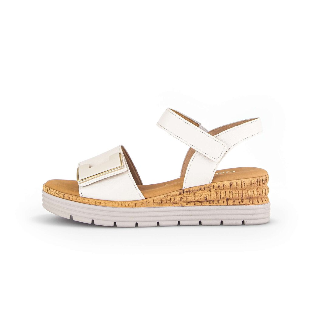 Sandal met riempjes beige
