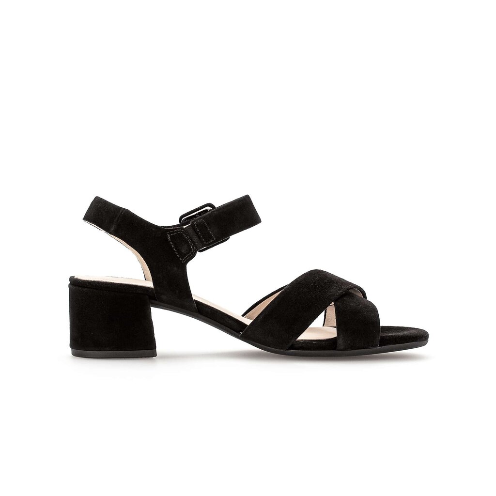 Sandal met riempjes zwart