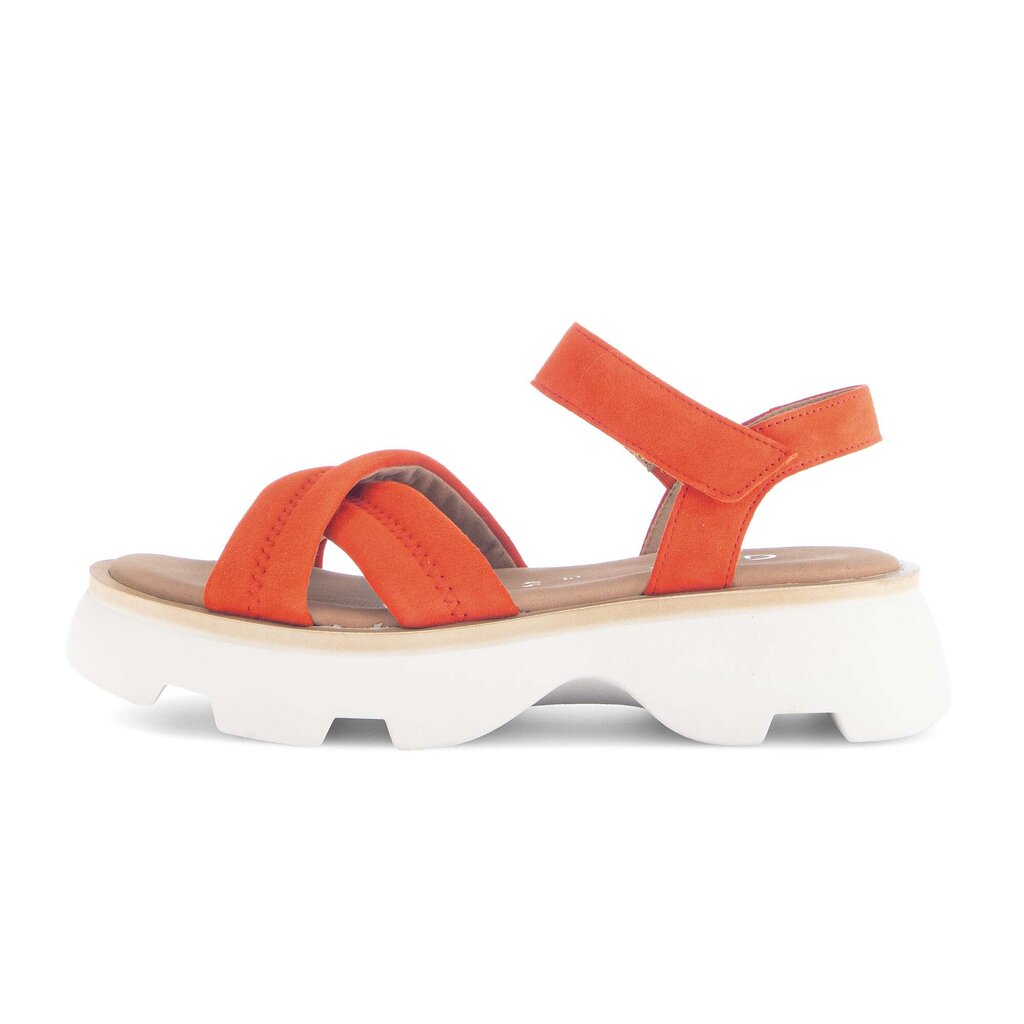 Sandal met riempjes oranje