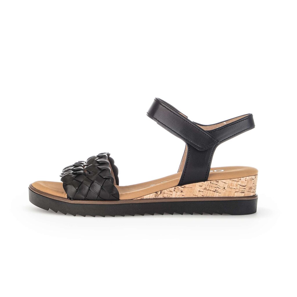 Sandaleno met sleehak zwart