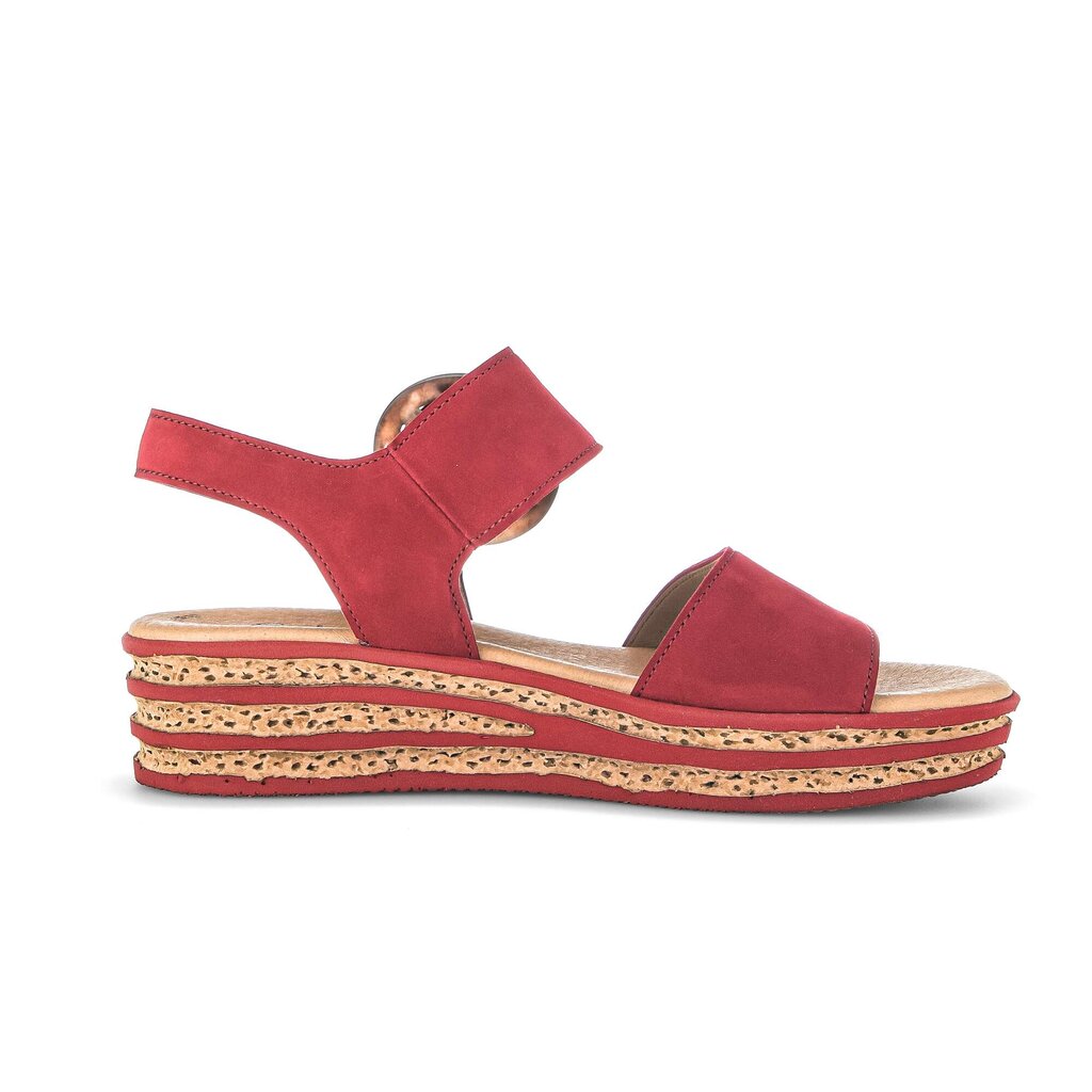 Sandale met plateauzool rood