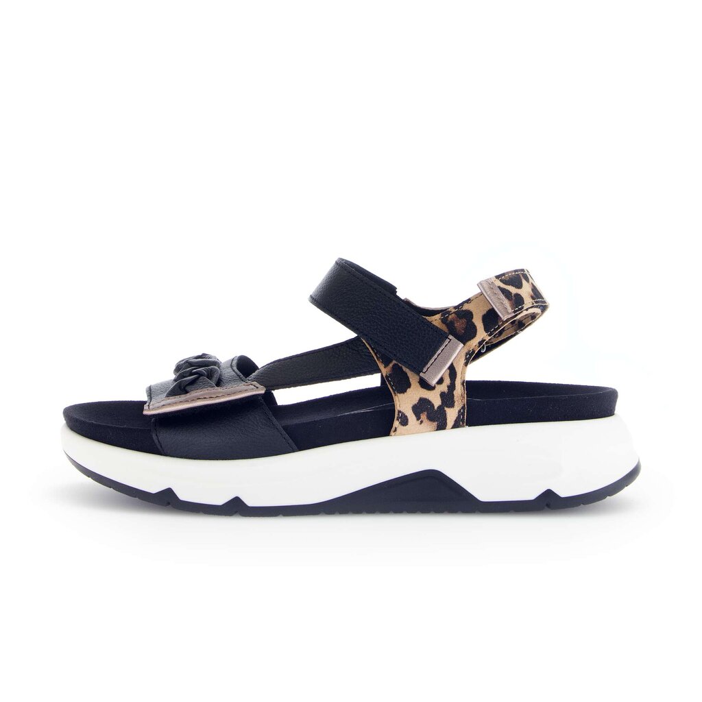 Sandal met riempjes zwart