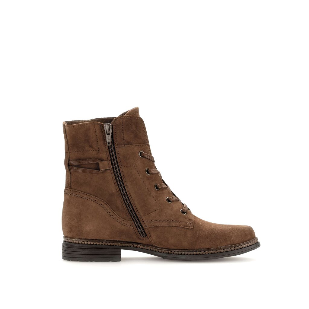 Enkellaarsjes met veter bruin