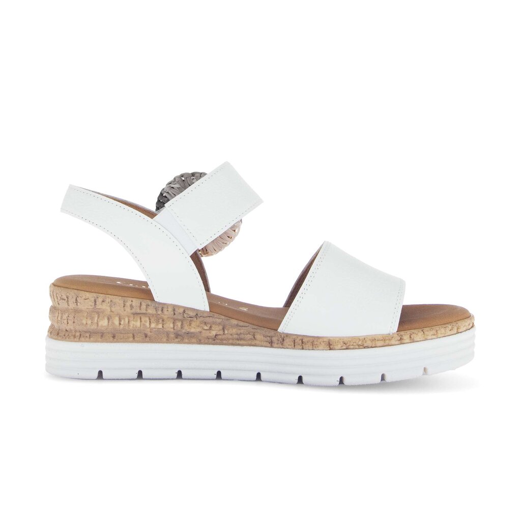 Sandal met riempjes wit