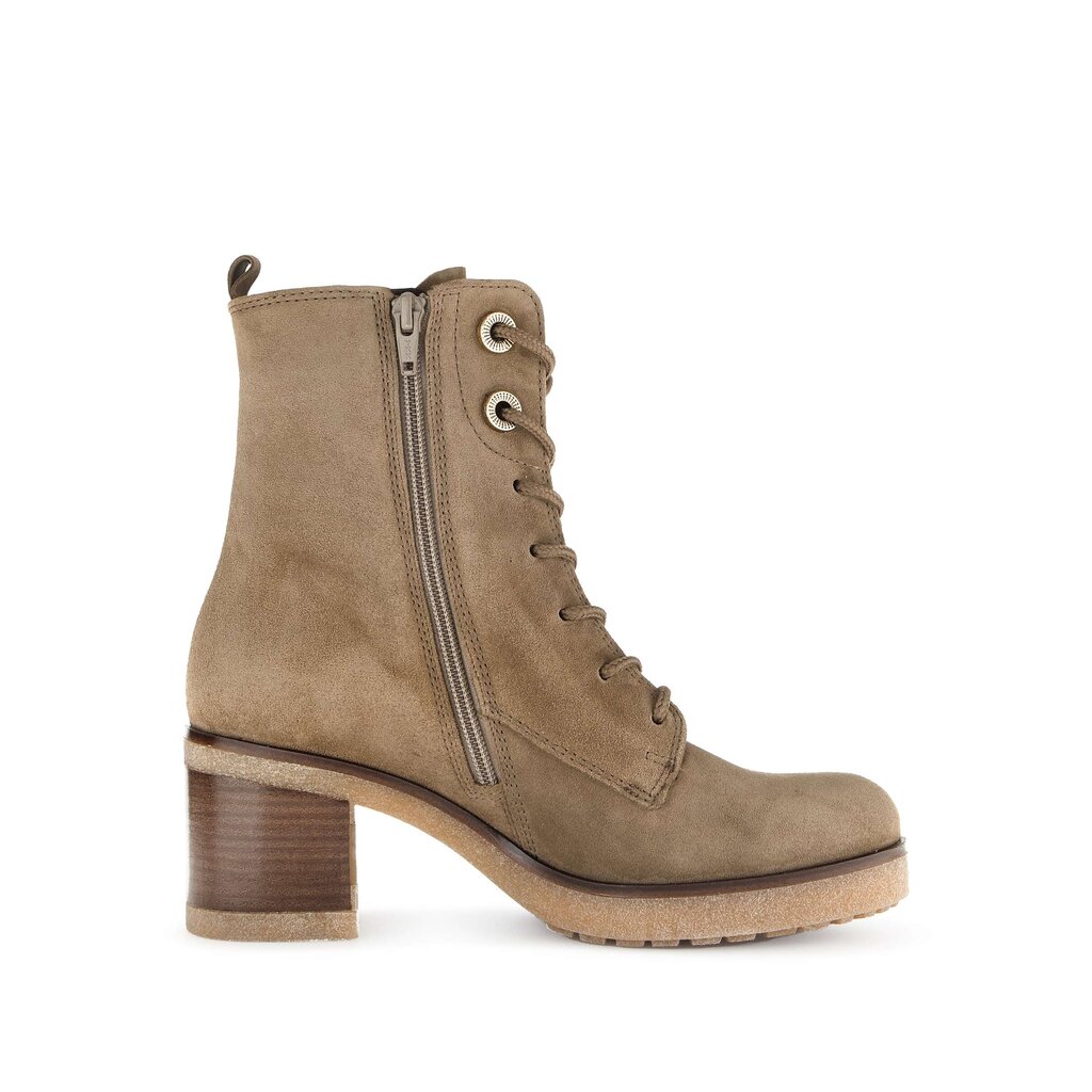 Enkellaarsjes met veter bruin