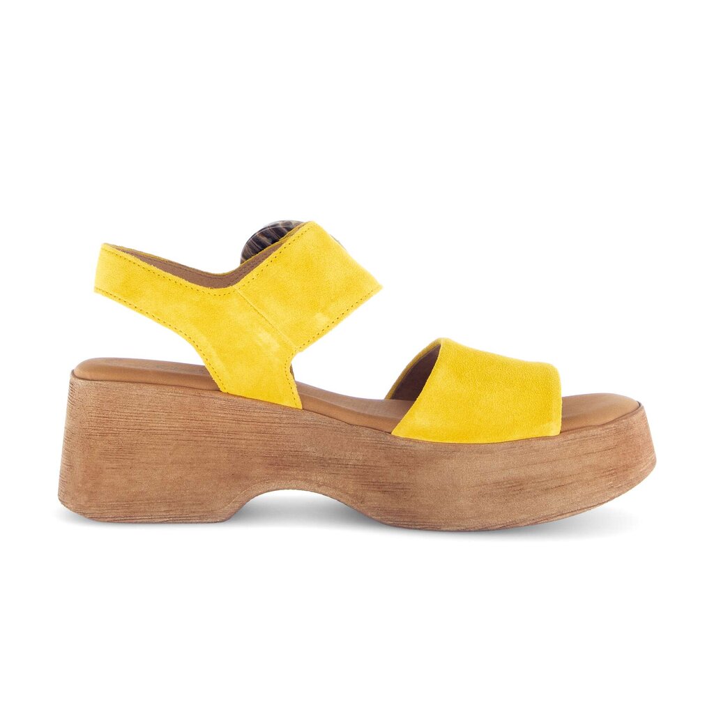 Sandal met riempjes geel