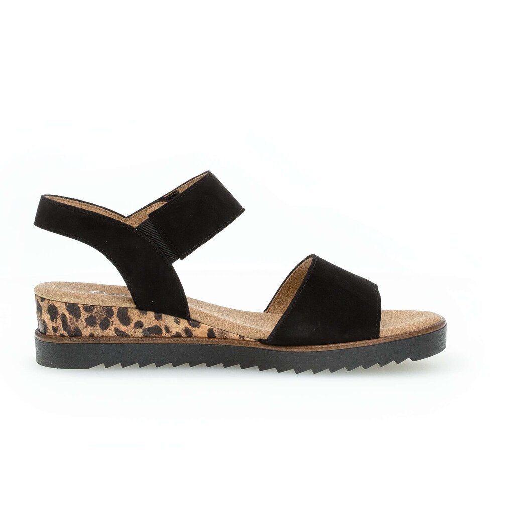 Sandal met riempjes zwart