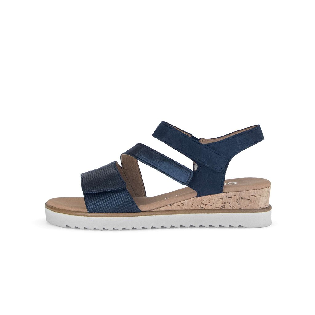 Sandaleno met sleehak blauw