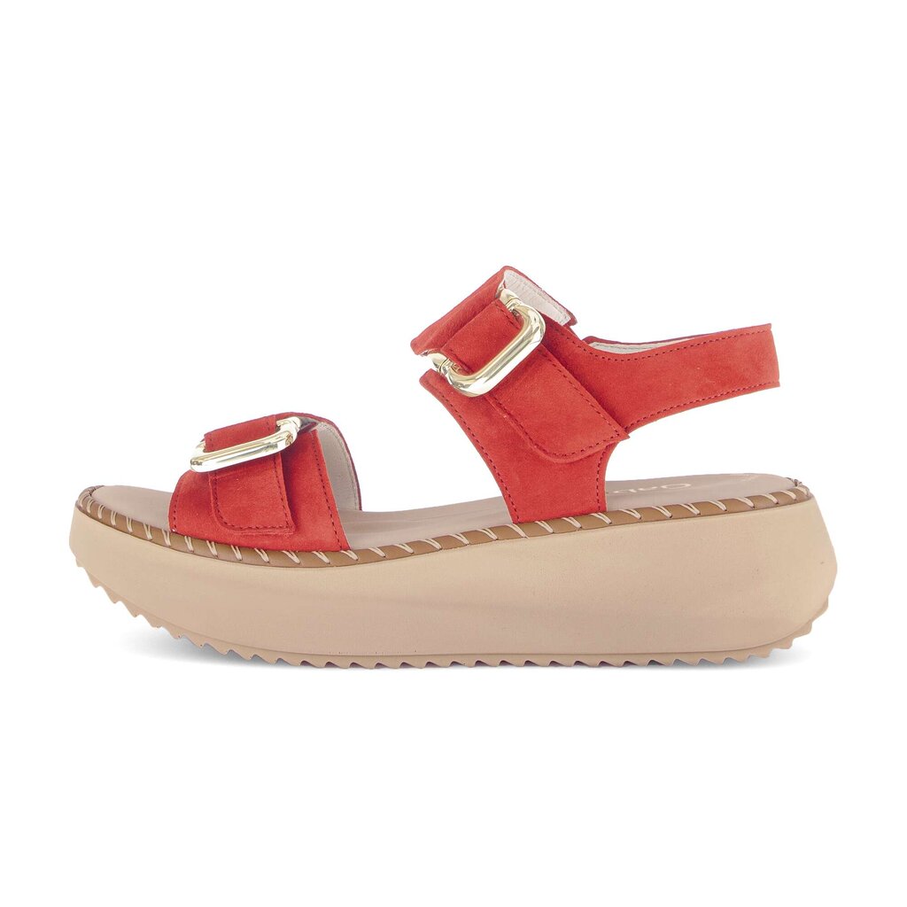 Sandale met plateauzool rood