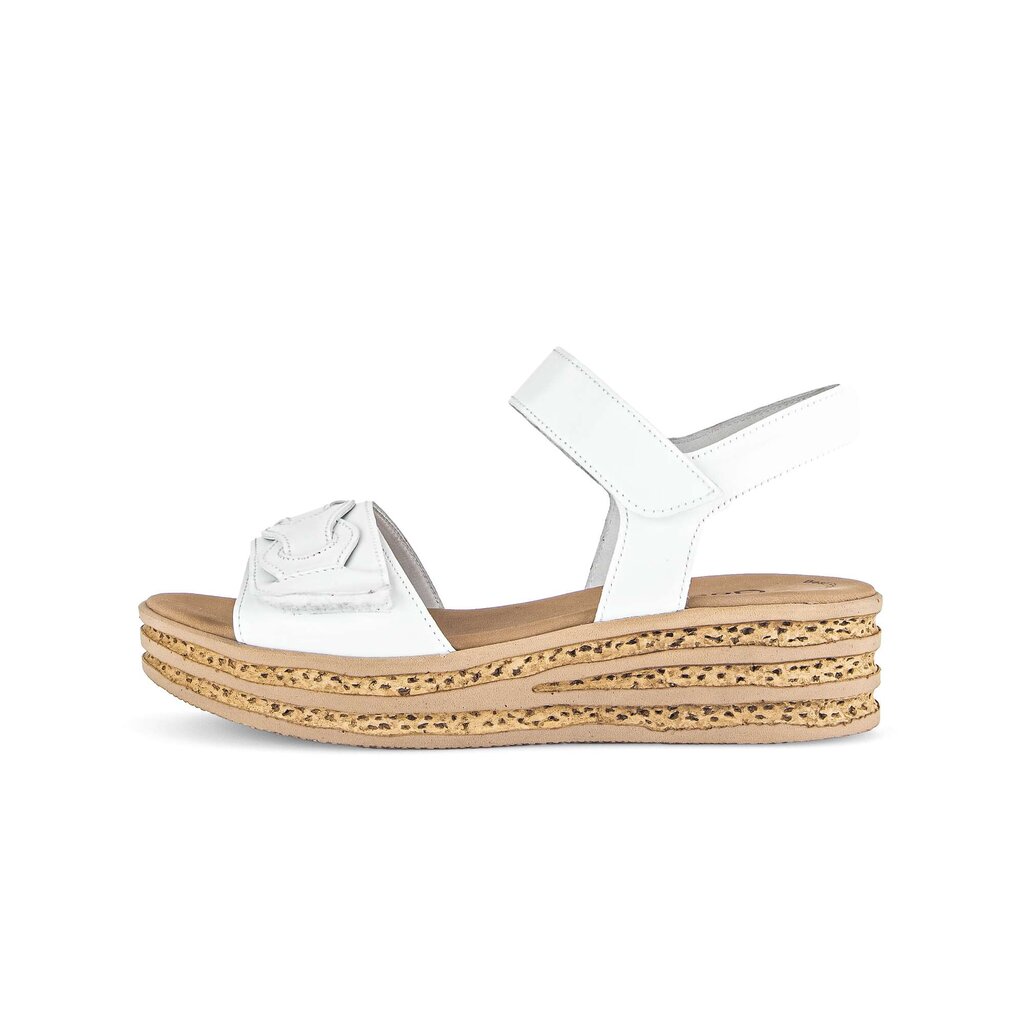 Sandale met plateauzool wit