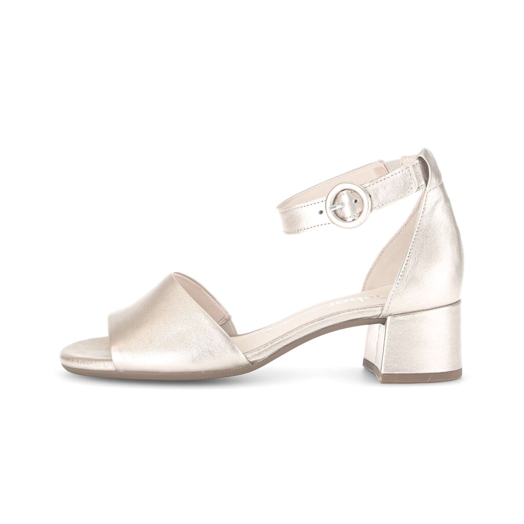 Sandal met riempjes goud